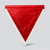 30x30 Cm Kırmızı Üçgen Branda Flama Bayrak Araç Dayanıklı İş Güvenlik Uyarı İşaretleme Aksesuarı thumbnail 1