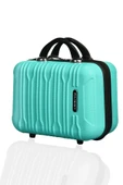 Polo&Sky Mars Model Su Yeşili Renk Abs Makyaj Çantası El Valizi - 1