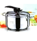 new and single Krom Paslanmaz Çelik Tabanlı Düdüklü Tencere 5 Lt thumbnail 1