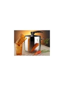 new and single Krom Paslanmaz Çelik Tabanlı Düdüklü Tencere 5 Lt thumbnail 3