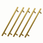 Alteta Gold Altın 320 mm Metal Mobilya Kulp 5 ADET Mutfak Dolap Çekmece Dolabı Kapak Kulpları Kulbu thumbnail 1