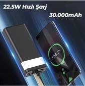 WOYAX by DEJİ WY-30F 30000mAh Dijital Göstergeli 22.5W Hızlı Taşınabilir Powerbank Şarj Cihazı Siyah - 3