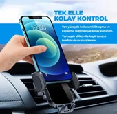 WOYAX by DEJİ WY-HR07 15W Kablosuz Şarjlı Kancalı Araç İçi Tutucu Havalandırma Araba Telefon Tutacağı - 2