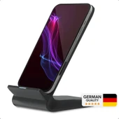 WOYAX by DEJİ WY-02 15W iPhone ve Android Uyumlu Hızlı Wireless Kablosuz Şarj Standı Siyah - 1