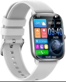 SHAZA Sesli Görüşme IP67 Nabız Ölçer 1.85 İnç Full Ekran Gri Akıllı Saat SA8002/BK - 1