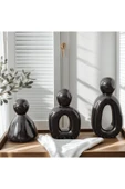 DEKOPOR Evolu Form Seti – Minimalist Aile Heykeli - 1