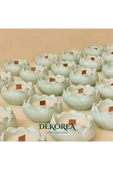 DEKOPOR Dekorea Home Lotus Taş Tozu Mumluk – El Yapımı Aromaterapi Mum - 4