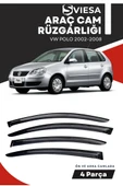 VOLKSWAGEN POLO 2002-2008  uyumlu oto camlara özel ölçü cam rüzgarlığı rüzgarlık - 1