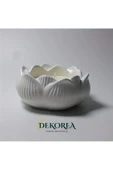 DEKOPOR Dekorea Home Lotus Taş Tozu Mumluk – El Yapımı Aromaterapi Mum - 3