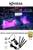 Ayak Altı Led 12 Ledli Lamba Sese Duyarlı Led Müziğe Duyarlı Led - 8 Renk Rgb - 1