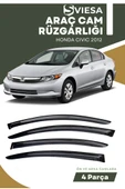 HONDA CIVIC 2012  uyumlu oto camlara özel ölçü cam rüzgarlığı rüzgarlık thumbnail 1