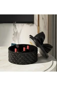 DEKOPOR Luxe Bow Yuvarlak Kapaklı Dekoratif Saklama Kutusu – Şık Organizer & Hediye Kutusu - 4