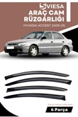 HYUNDAI ACCENT 2003-2005  uyumlu oto camlara özel ölçü cam rüzgarlığı rüzgarlık thumbnail 1