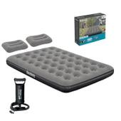 Bestway Ultra Queen 2 Kişilik Şişme Yatak + El Pompası ve Yastık Hediyeli 191x137x22cm 671GZ BW146 - 1