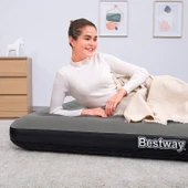 Bestway Ultra King 3 Kişilik Şişme Yatak, El pompası ve Yastık 203x183x22cm 671HC BW149 - 6