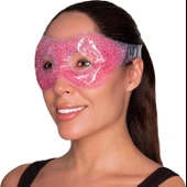 Pembe Jel Boncuklu Göz Maskesi, Soğuk & Sıcak Kullanım Rahatlatıcı Terapi Maskesi - 1