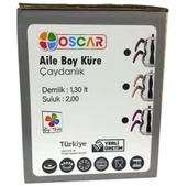 Yonca Oscar Küre Aile Boy Çelik Çaydanlık Kırmızı thumbnail 4