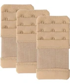 3 ADET  Lastikli Sütyen Uzatma Kopçası Agraf/geniş 3 Kancalı Ek Aparatı Seti thumbnail 4