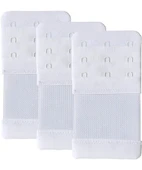 3 ADET  Lastikli Sütyen Uzatma Kopçası Agraf/geniş 3 Kancalı Ek Aparatı Seti thumbnail 3