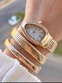 Coliseum Dolamalı Yılan Model Özel Tasarım Vintage Seri Kadın Kol Saati CL.Y001.M5 thumbnail 1