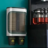 Sunup SN-27108 Kendinden Yapışkanlı Çiftli Plastik - Karton Bardak Dispenseri - 2