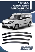 FIAT DOBLO 2  uyumlu oto camlara özel ölçü cam rüzgarlığı rüzgarlık thumbnail 1