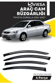 TOYOTA COROLLA 2001-2007  uyumlu oto camlara özel ölçü cam rüzgarlığı rüzgarlık thumbnail 1