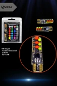 T10 Led Kumandalı 16 Renk Ve Seçeneği Ile Park Lambası Rgb Kumandalı - 2