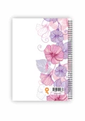 Mor Çiçekler Spiralli Günlük Planlama Defteri - 100 Sayfa - 17x24 Planlayıcı Defter thumbnail 5