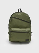 3 Gözlü Okul Sırt Çantası Laptop Bölmeli Sırt Çantası Haki 43 cm thumbnail 1