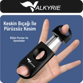 Valkyrie 3'lü Puro Makası Seti – Çift Bıçak, V-Kesici ve Punch Kesici thumbnail 2