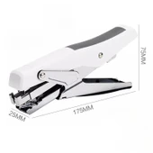 Valkyrie Profesyonel Metal Zımba Tabancası 60 Sayfa Kapasite 1000 Zımba Teli HEDİYE Ofis ve Ev Dayanıklı Beyaz thumbnail 4