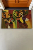 Valerine Life Bereketin Ezgisi Temalı Tablo Kahverengi Welcome Hoş Geldiniz Kapı Önü Paspası 45x70cm - 3