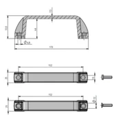 Makina ve Kapak Kulpu Uzun Model 2 Adet - 2