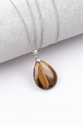 Kaplan Gözü Doğal Taş Kolye thumbnail 1