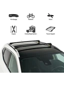 Kia Sorento 2002-2009 Uyumlu Turtle Air-1 Full Kit Tavan Ara Atkı Seti 82-82cm Gri - 7