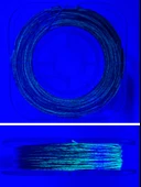 Eagenset Hazır Çapari Kombini Boru Sim Ultraviyole Uv Neon Koyu Yeşil Makarada thumbnail 3