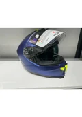 Sway Kask Sway SW-865 Mat Mavi Güneş Gözlüklü - 2