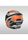 Sway 820 Aıx Orange Full Face Kask Kapalı Motosiklet Kask - 3