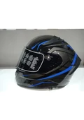 MTS Kask Mts Pro 801 Lead Güneş Gözlüklü Blue - 1