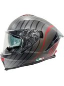 Sway Kask Sway Sw 865 Space Black Red Güneş Gözlüklü - 1
