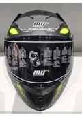 MTS Kask Mts Pro 801 Zombi Güneş Gözlüklü Grey/whıte/yellow - 1
