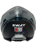 Sway Kask Sway Sw 865 Space Black Whıte Güneş Gözlüklü thumbnail 4
