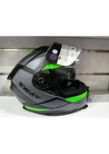 Sway Kask SW-865 Mat Grey/green Güneş Gözlüklü thumbnail 3