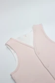Bistyle Grow İn Love Çift Taraflı Bebe Yelek 18102 Pembe Ekru - 2