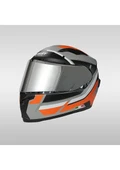 Sway 820 Aıx Orange Full Face Kask Kapalı Motosiklet Kask - 2