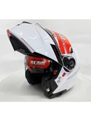 MT Kask mt Genesis Sv A0 Çene Açılır Kask Parlak Beyaz - 1