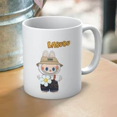 Beyaz Labubu Baskılı Hediyelik Kupa thumbnail 1