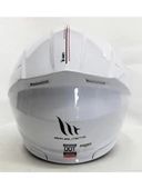 MT Kask mt Genesis Sv A0 Çene Açılır Kask Parlak Beyaz - 5