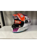 Mt Helmets Kask Mt Thunder 4 Sv Tears C8 Parlak Inci Beyaz/Pembe - 5